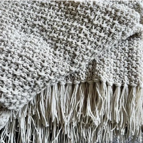 Handmade knitted throw blanket | 40" x 55" - Picture 8 of 10